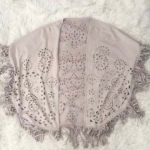 boho fringed cardigan